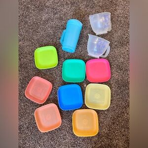 Tupperware Kids Play Kitchen Items.